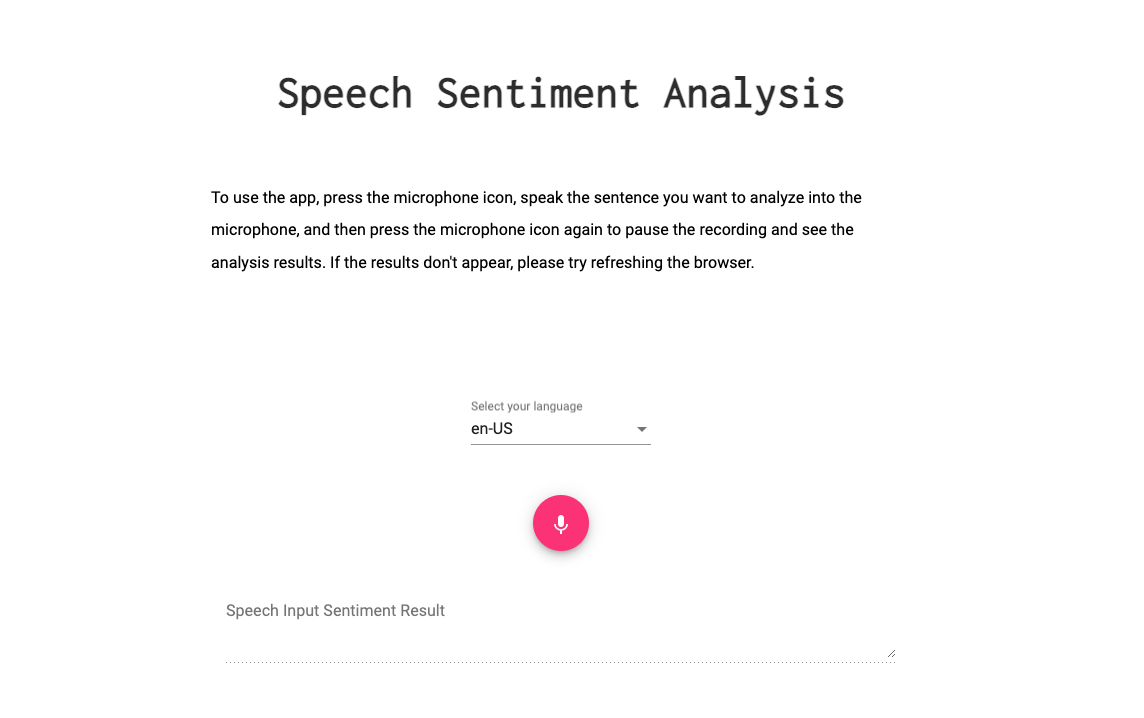 speech sentiment analysis
